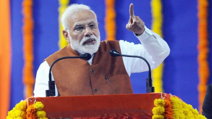 PM Modi in Hubballi PM Narendra Modi at a rally in Karnataka | PTI