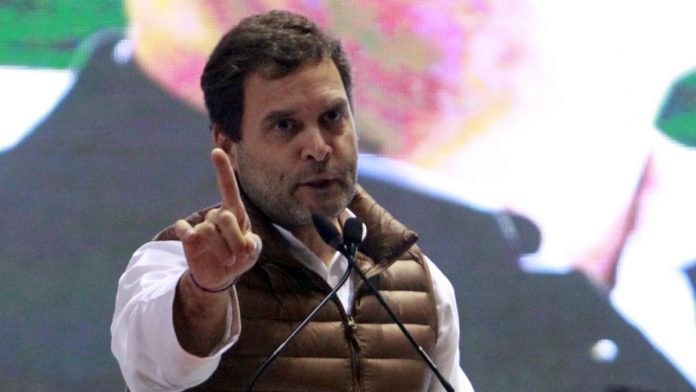 Rahul Gandhi Congress president Rahul Gandhi at AICC Minority Convention at Jawahar Lal Nehru Stadium Praveen Jain/ThePrint