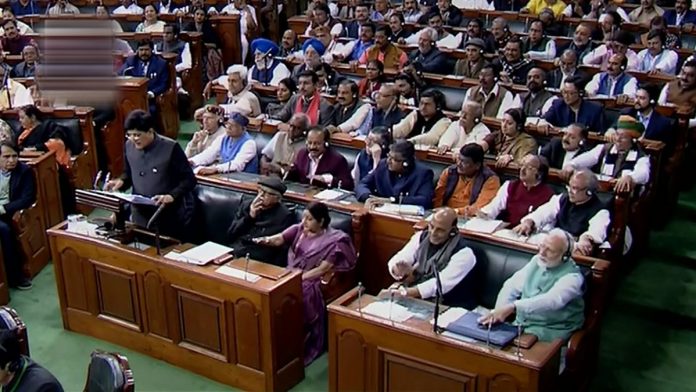 Latest news on Budget | ThePrint Finance Minister Piyush Goyal presents the interim Budget 2019-20 during the Budget Session at Parliament House | PTI