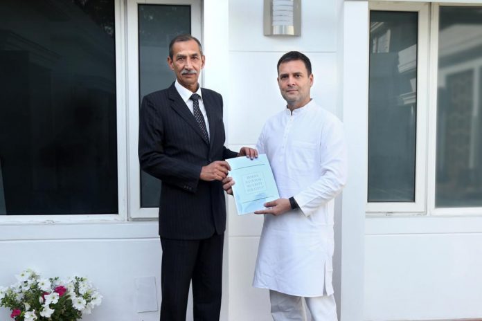 Latest news on security | theprint.in Lt. General (Retd.) Deepender Singh Hooda handing over report to Congress President Rahul Gandhi
