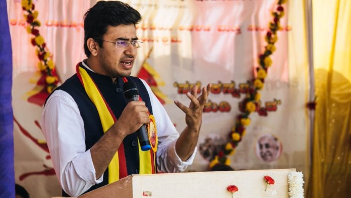 Latest news on Tejasvi Surya | ThePrint.in File photo of BJP leader Tejasvi Surya