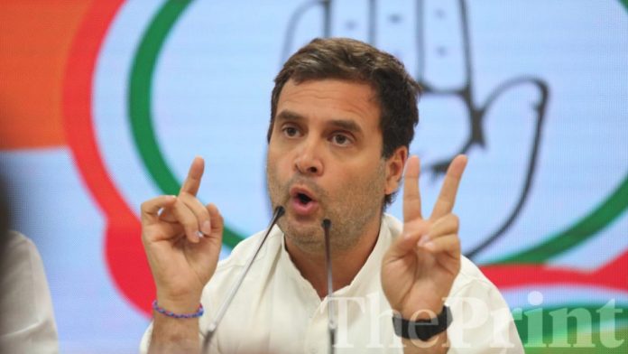 Latest news on Rahul Gandhi | ThePrint Congress president Rahul Gandhi addresses a press conference at AICC HQ in New Delhi | Suraj Singh Bisht/ThePrint