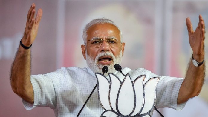 Narendra Modi in Coimbatore PM Narendra Modi during an election rally in Coimbatore | PTI