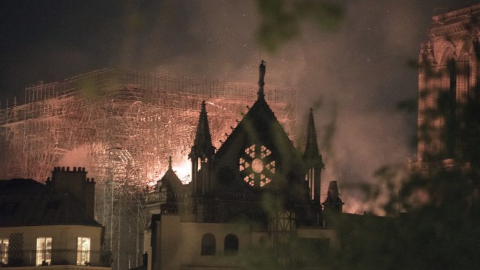 Latest news on Notre-Dame | ThePrint Flames and smoke rise from a fire at Notre-Dame Cathedral in Paris