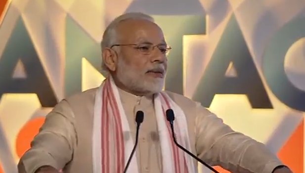 Latest news on BJP | ThePrint File image of PM Narendra Modi at a business summit in Assam | @BJP4India/Twitter