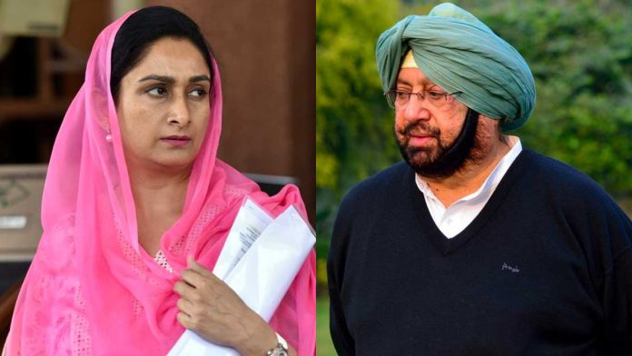 Latest news on Punjab | theprint.in Harsimrat Kaur Badal (L) and Captain Amarinder Singh (R)