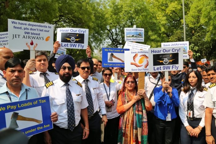 Latest news on Jet Airways | ThePrint Jet Airways Employees Protest At Jantar Mantar at New Delhi