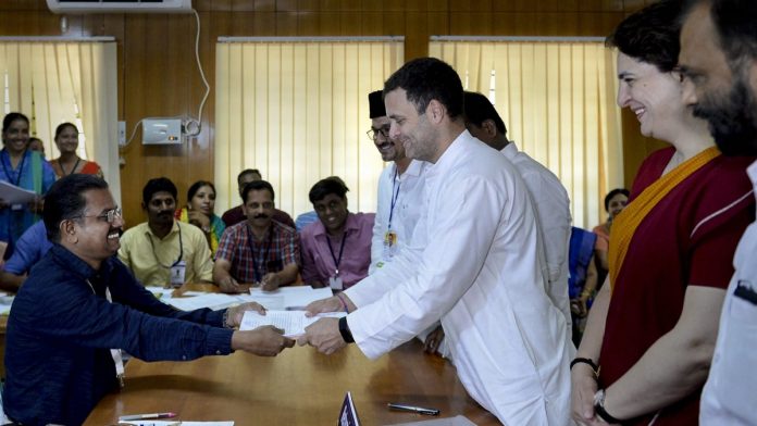 Congress chief Rahul Gandhi files nomination for 2019 elections | ThePrint.in