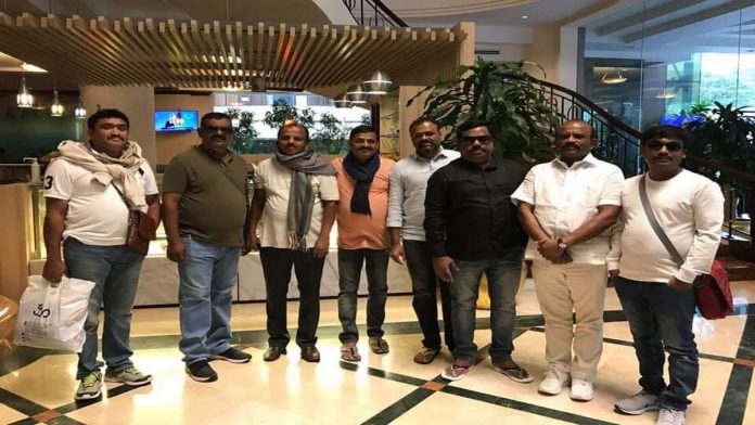 Sri Lanka blasts The JD(S) members who were staying at the Shangri-La hotel, one of the sites struck Sri Lanka attacks