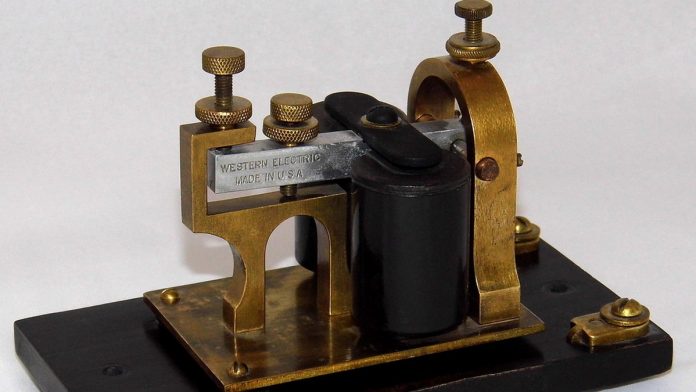 Electric telegraph Vintage western electric telegraph machine