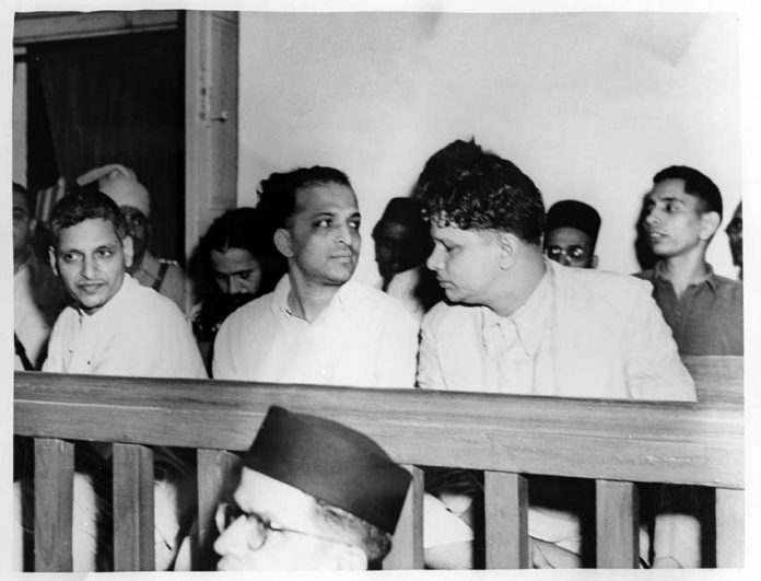 Trial of people accused of participation and complicity in Gandhi's assassination in the Special Court in Red Fort, Delhi