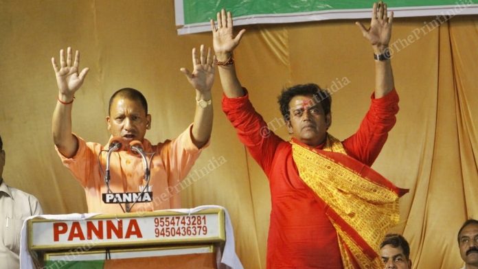 Latest news on Ravi Kishan | ThePrint.in UP Gorakhpur candidate Ravi Kishan with CM Adityanath