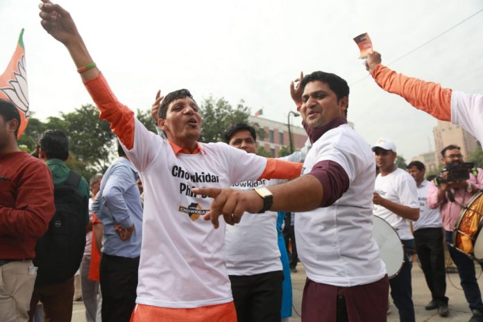 Latest news on BJP | ThePrint.in BJP workers celebrate at the party's headquarters in New Delhi | Manisha Mondal | ThePrint