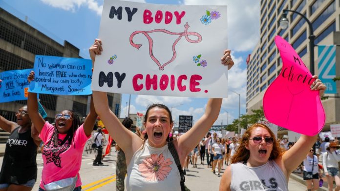 A protest against Georgia's