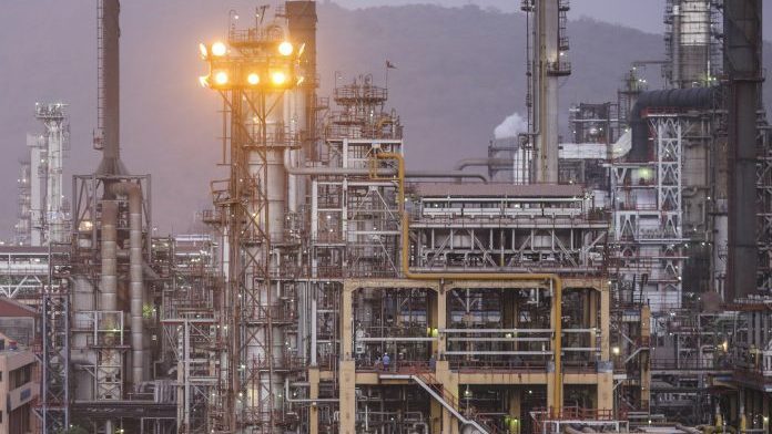 HPCL Bharat Petroleum Corp. refinery in Mumbai