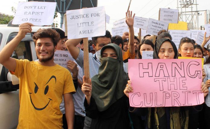 Kathua_protest People protest against the rape of a three-year-old in Jammu. (Representational Image) | ANI Photos