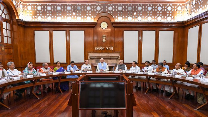 Narendra Modi Cabinet meeting