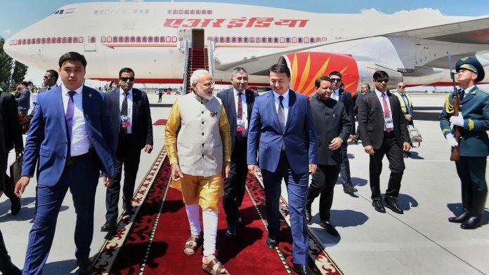 PM Modi in Bishkek Prime Minister Narendra Modi's arrival in Bishkek, Kyrgyzstan | File photo: PTI