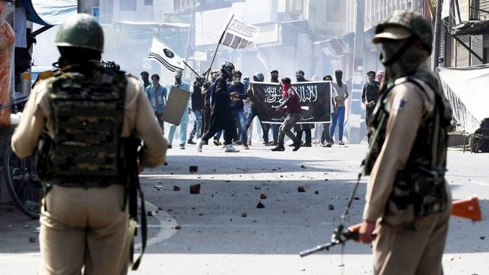 Stone pelting in Kashmir Political situation in Kashmir