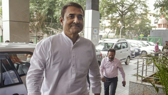 Praful Patel at ED office Delhi: Former Civil Aviation Minister Praful Patel arrives at the Enforcement Directorate | PTI