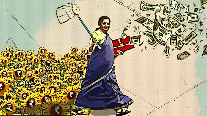 Nirmala-Sitharaman Illustration: Arindam Mukherjee | ThePrint.in