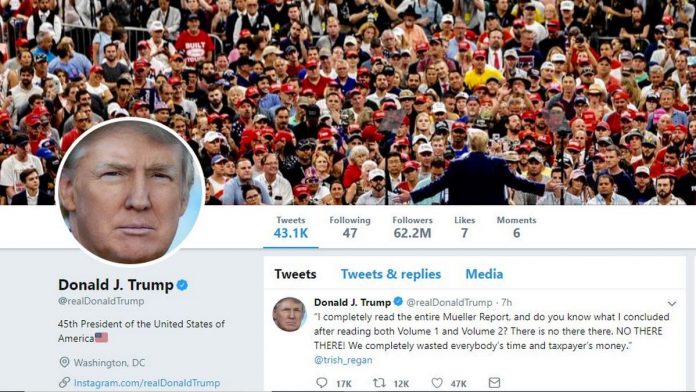 Donald Trump Donald Trump twitter account screen-grab