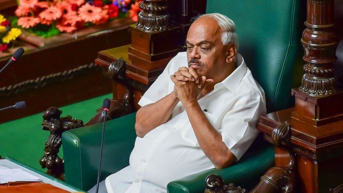 Karnataka Assembly Session Karnataka Assembly Speaker KR Ramesh Kumar
