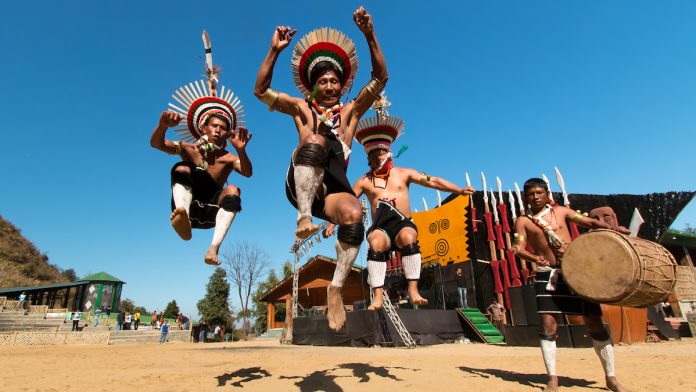 Latest news on Zeliang tribe in Nagaland | ThePrint.in Zeliang tribesmen of Nagaland rehearsing their traditional dance during Hornbill Festival | Commons