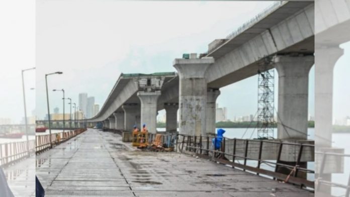 Representational image of the under-construction Mumbai Trans-Harbour Link project | Photo: Twitter | @MMRDAOfficial Representational image of the under-construction Mumbai Trans-Harbour Link project | Photo: Twitter | @MMRDAOfficial