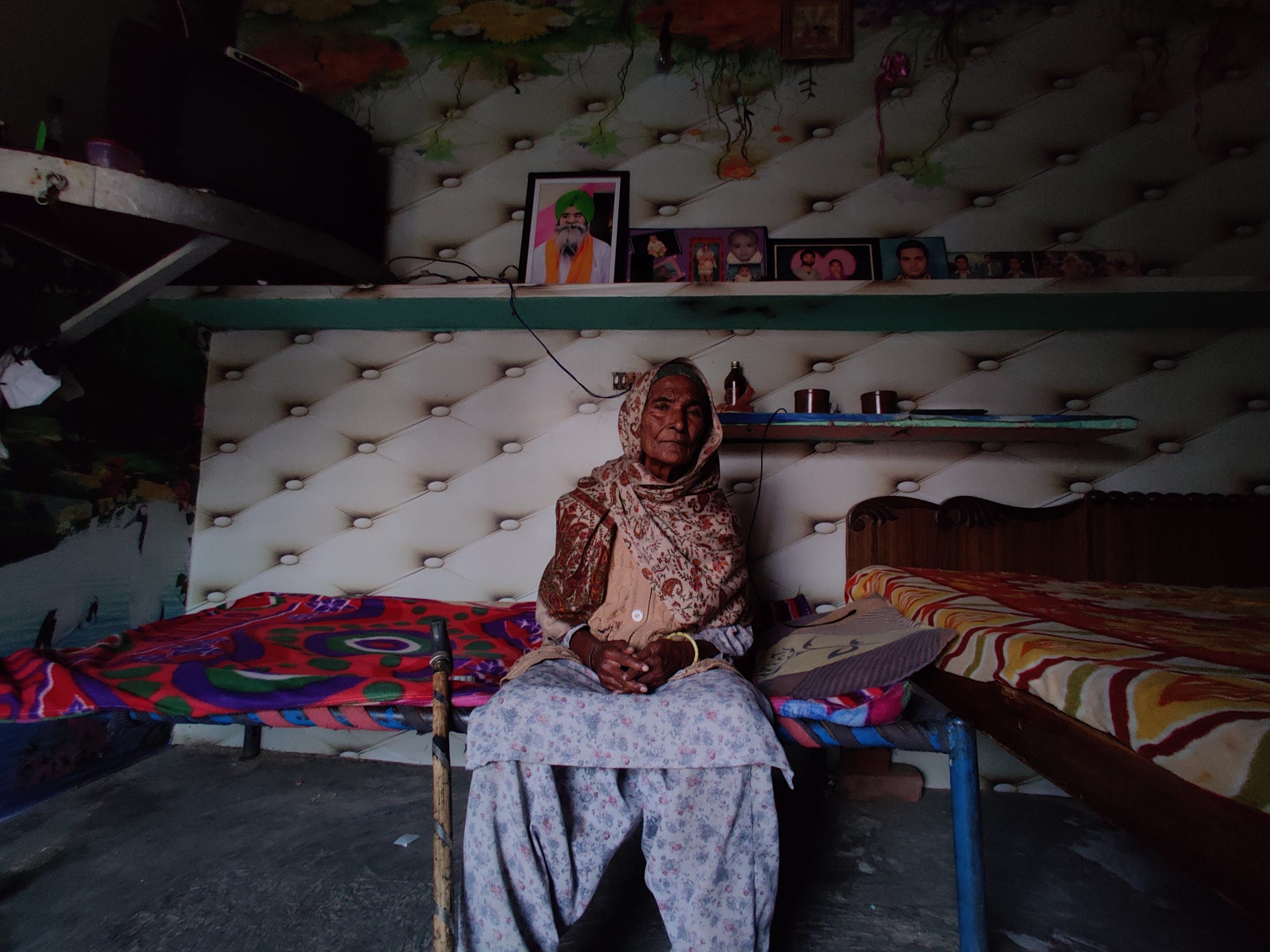 Sona, 80, is the mother of Balvir Singh, 50, of Shankerpur village. He died of a heart attack in May 2021 | Urjita Bhardwaj | ThePrint